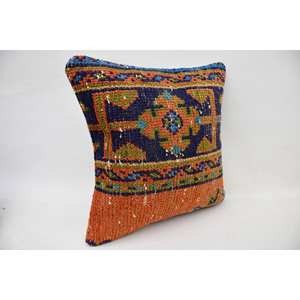 หมอนขนสัตว์โบฮีเมียนหลากสีขนาด14x14นิ้วเบาะตกแต่งลายดอกไม้วินเทจเทคนิคการถักทอแบบพกพาสำหรับพื้นห้องนอน - Product Image 2