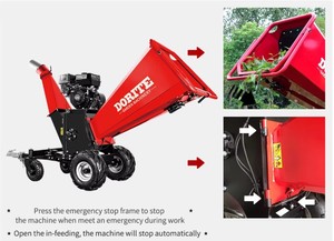 Máquina trituradora de astilladora de madera PTO de 6 pulgadas de alta eficiencia con componentes de núcleo de trituradora de paletas leñosas de motor - Product Image 4