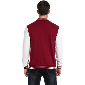 Chaqueta de béisbol de estilo callejero para hombre, ropa de calle DEPORTIVA UNIVERSITARIA con soporte de calidad para invierno, patrón de diseño en blanco liso - Product Image 2