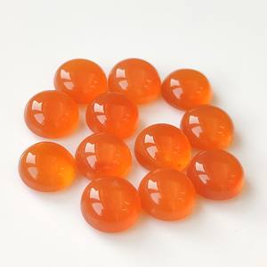 Natural Orange Carnelian Round Cabochon 5mm Loose Orange Carnelian Top Quality Natural Orange Carnelian - Product Image 2