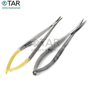 Nuevo juego de microcirugía, 5 uds., kit oftálmico básico, ENT fórceps, mango de bisturí, soporte de aguja TC, tijeras Castroviejo, elevador - Product Image 4