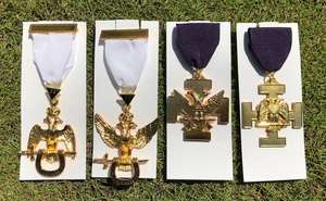 Rite écossais 33e degré bijou maçonnique Regalia 33e degré ailes vers le haut bijoux en laiton avec croix et ailes vers le haut bijoux personnalisés - Product Image 4