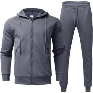 OEM, survêtement lourd à fermeture éclair, vêtements d'entraînement unisexes sur mesure, ensembles de jogging de haute qualité pour hommes et femmes, style hiver - Product Image 1