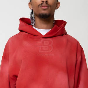 Pull personnalisé de haute qualité Sweats à capuche délavés au soleil Tenue décontractée d'hiver avec motif solide - Product Image 5