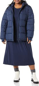 2022 surdimensionné femmes longue doudoune grande taille décontracté chaud coupe-vent manteau avec col montant et fermeture éclair - Product Image 6
