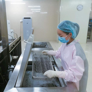 Bandeja de malla superior Premium para uso durante el lavado, esterilización y transporte, bandejas de malla con tapa, acero inoxidable de 250x170x70mm - Product Image 3