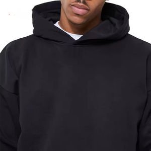 เสื้อมีฮู้ดสำหรับผู้ชายขนาดใหญ่พิเศษไม่มีสายผูกสำหรับใส่ได้ทั้งชายและหญิงผ้าคอตตอนหนา260 GSM - Product Image 2