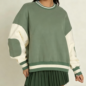 Sudadera de Invierno para Mujer, Tejida, Cortavientos, Informal, Ecológica, Ligera, de Algodón y Elastano, con Logotipo Frontal, Talla Grande - Product Image 5