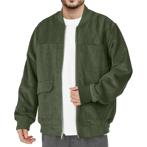 Chaqueta bomber personalizada para hombre, abrigo cortavientos ligero con bolsillo, chaquetas a prueba de viento acolchadas informales para primavera y otoño - Product Image 2