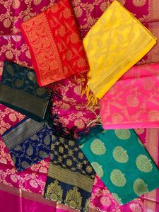 Heavy <b>Dupatta</b> Rajasthani Silk <b>Dupatta</b> Fancy Banarasi <b>Scarves</b> Woven Banarasi Silk Zari Chunni Traditional Banarasi <b>Dupatta</b> - Product Image 5