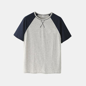 2025 nuevo conjunto corto de verano para hombre, camiseta en blanco con logotipo personalizado, conjuntos de pantalones cortos, camiseta de manga corta transpirable de algodón, conjunto de dos piezas - Product Image 3