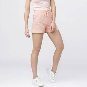 Vente en gros de shorts taille haute personnalisés grande taille pour femmes en coton de couleur personnalisée pour filles 2025 - Product Image 5