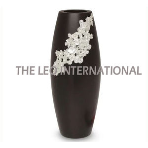 Jarrón chapado en oro de forma redonda de Metal de aluminio, jarrón de decoración de flores de mesa de aspecto moderno de estilo elegante - Product Image 5