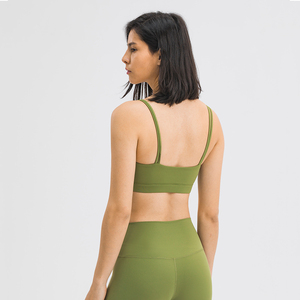 Vente en gros de vêtements de sport en nylon spandex personnalisés de haute qualité pour femmes adultes, soutien-gorge débardeur sexy de grande taille pour femmes - Product Image 6