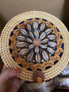 Wholesale Vintage Handmade Women Rattan <b>Bag</b> Woven Shoulder <b>Bags</b> for Summer Vacation High Quality Vietnamese Handwoven Rattan <b>Bag</b> - Product Image 6