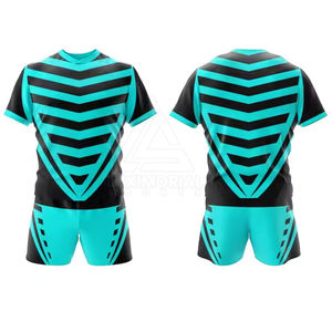 Uniforme de Fútbol de Rugby Personalizado con Logotipo, Suministrado por Fábrica de Ropa Deportiva, Último Modelo 2025, OEM, Poliéster, Personalizable - Product Image 1