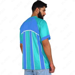 Blaze Fight Wear Chemises de football entièrement personnalisables Maillot de football en polyester à col design par sublimation - Product Image 2