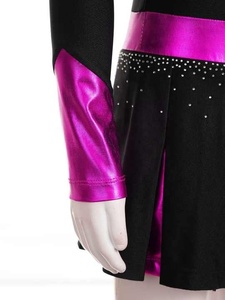 Uniforme de pom-pom girl sur mesure avec tissu léger et respirant et design audacieux parfait pour l'école et compétitif - Product Image 5