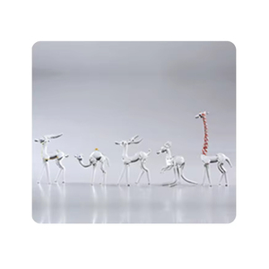 Último diseño hermoso vidrio hecho jugando querido Animal estatua de cristal figuritas para regalo y decoración del hogar - Product Image 6