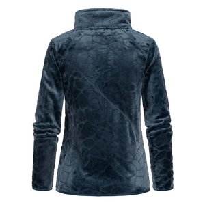 Veste en polaire confortable à col montant avec fermeture éclair essentielle pour femmes, vêtements d'hiver de qualité supérieure, vêtements légers pour le froid, vêtements de tous les jours - Product Image 4