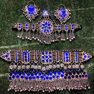 Nouveau En Acier Inoxydable Antique À La Main Colliers Boucles D'oreilles Ensembles De Bijoux Élégant Vintage Afghani Style Ensemble Personnalisé Emballage Partie - Product Image 5