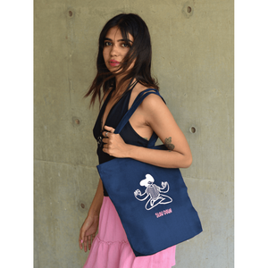 Sac fourre-tout tendance, style spirituel, avec fermeture éclair, couleur unie, grande capacité, léger, lavable, réutilisable pour un usage quotidien, en coton d'hiver - Product Image 3