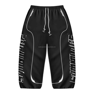 Ensemble coupe-vent de haute qualité en tissu nylon polyester 180 GSM, tissage lisse, noir et blanc, avec emplacement de panneaux incurvés et logo personnalisé - Product Image 5