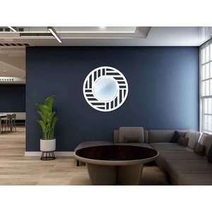 Cadre de miroir rond fait à la main Design moderne vente chaude de haute qualité fabriqué en Inde prix raisonnable - Product Image 1