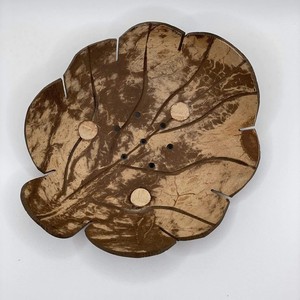 Plato de jabón interior para decoración del baño, soporte de concha de coco, artículos de decoración para la habitación del baño - Product Image 3