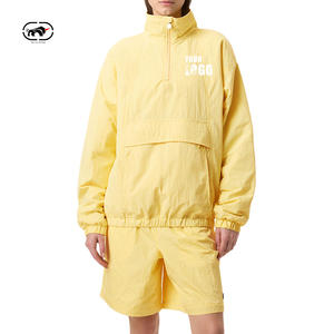 Hermoso color Windbreaker Short Set Transpirable Impreso Anorak Chándal Chaqueta y pantalones de lluvia Trajes de sudor de 2 piezas - Product Image 3