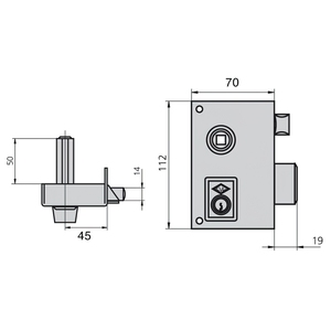 Cvl 156br/70/he Serratura Destra - Product Image 2