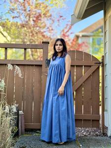 Cotton <b>Resort</b> <b>Wear</b> Two Piece Summer Vacation Dress Boho Handblock Dress Flowy Travel Outfit Floral Co-ord Set <b>Women</b> - Product Image 2