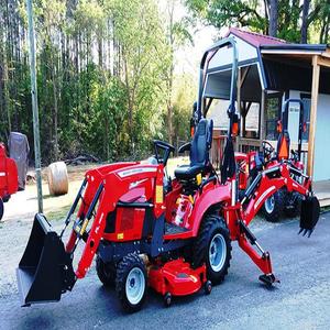 Tracteur à roues Massey Ferguson GC1725M de qualité supérieure, 30 CV, chargeur, pelle rétrocaveuse, boîte de vitesses 4 roues motrices, composants principaux inclus, utilisation agricole - Product Image 2