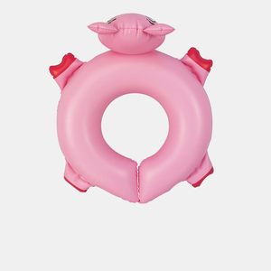 Flotador Inflable de Cerdo para Piscina para Niños de 3 a 5 Años, Flotador de Anillo Dividido para Bebés, Juguete Divertido de Piscina Rosa y Morado para Niñas - Product Image 2