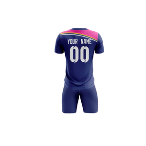 Ensemble d'uniformes de football respirants à manches courtes fabriqués par un fabricant professionnel, sur mesure, nouveau design pour adultes - Product Image 3
