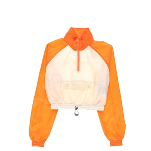 เสื้อแจ็คเก็ตกันลมแบบสวมหัวผ้าไนลอนปักลายสีพื้นสำหรับใส่ในฤดูใบไม้ร่วง - Product Image 4