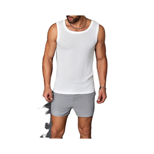 เสื้อกล้ามเข้ารูปสำหรับผู้ชายเสื้อออกกำลังกายผ้าคอตตอนไซส์ XL 100% แห้งเร็วสำหรับใส่ไปยิม - Product Image 2