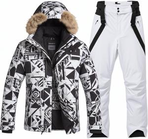 Trajes de esquí personalizados de alta calidad Traje de nieve para hombre Trajes de nieve impermeables de una pieza para deportes de invierno al aire libre - Product Image 2