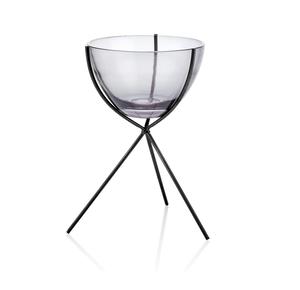 Bol de service pour fruits et boissons à double compartiment de qualité supérieure en aluminium avec poignée en bois de cerf Design unique Respectueux de l'environnement - Product Image 6