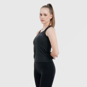 Haut de yoga noir Vital Tank - Product Image 3