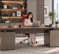 Chaise de bureau exécutive en cuir de qualité supérieure, chaise de direction pivotante moderne avec revêtement en PU pour espace de travail professionnel