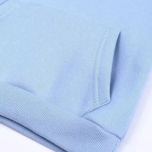 เสื้อสเวตเตอร์ถักมีฮู้ดพิมพ์ลายปักยาวโอเวอร์ไซส์ใส่สบายเสื้อผ้าฟลีซลำลอง2025แฟชั่นฤดูใบไม้ร่วงมีกระเป๋า - Product Image 3