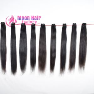 Directo de fábrica india, cabello humano Remy Virgen sin procesar, cabello liso virgen brasileño y de alta calidad sin procesar - Product Image 1