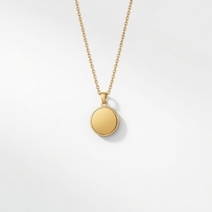 สร้อยคอจี้เหรียญทองคำแท้ 9K ดีไซน์เรียบหรู สไตล์มินิมอล ผลิตตามสั่งในประเทศไทย - Product Image 6