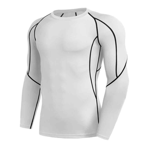 Manches complètes Compression Rash Guard Séchage rapide Respirant Rash Guard Vêtements de sport Hommes Rash Guards Spandex Compression Shirt - Product Image 3