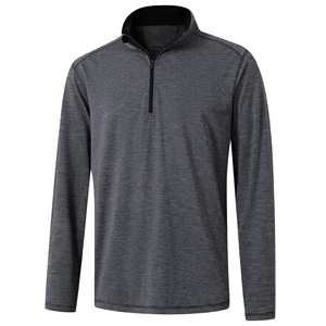 Factory Wholesale Athletic <b>Men's</b> Polyester <b>Quarter</b> <b>Zip</b> Pullover 100% Polyester Oversized Half <b>Zip</b> Running Sweatshirt hoodies <b>men</b> - Product Image 3