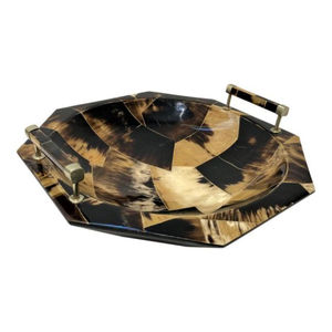 Premium Customized Horn Dessert Serving <b>Tray</b> Greatest Quality <b>Large</b> Size with Mother of Pearl Inlay Elegant Food Server Ware - Product Image 4