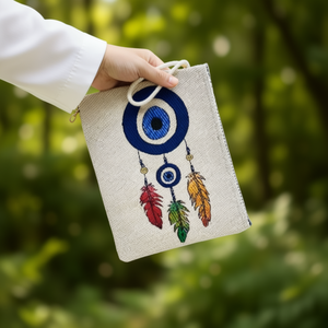 Bolso de Mano de Tela con Bordado a Mano DAFNI BIG PAZAR - Día de la Madre de Turquía - Product Image 1