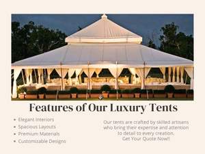 New Water Proof Customized Romantic Style White Mughal <b>Tent</b> Design Big Size Canvas <b>for</b> Wedding Party Decorations New Arrival - Product Image 4