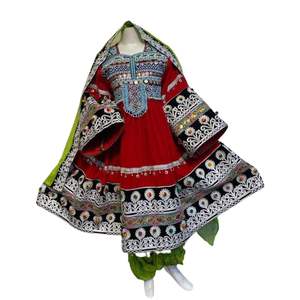 Women Elegant Ethnic <b>Mirror</b> Embroidery Traditional Long Sleeve Bohemian Cultural Modest Fashion Dresses - Product Image 2